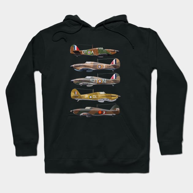 Hawker Hurricane is a British WW2 fighter aircraft Hoodie by Jose Luiz Filho